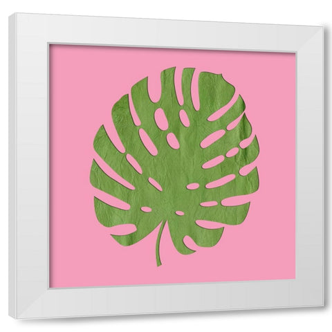 Pink Paradise 3 White Modern Wood Framed Art Print by Lewis, Sheldon
