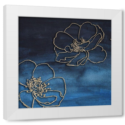I Love You Rose 1 White Modern Wood Framed Art Print by Lewis, Sheldon