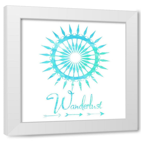 Follow The Sun White Modern Wood Framed Art Print by Lewis, Sheldon