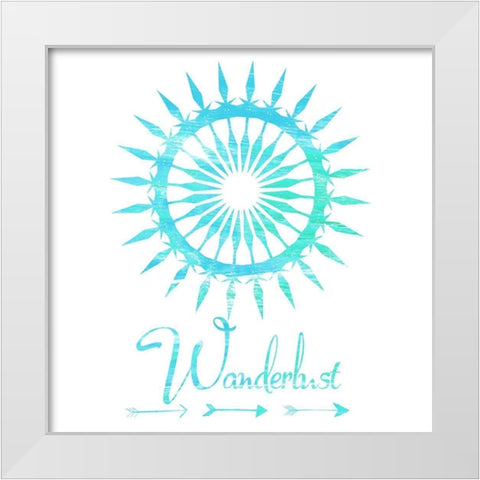 Follow The Sun White Modern Wood Framed Art Print by Lewis, Sheldon