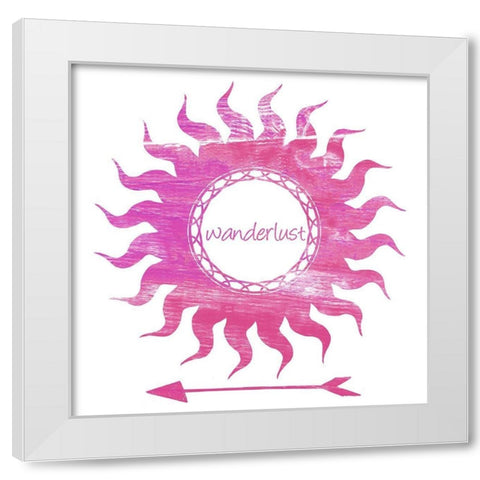 Follow The Sun 2 White Modern Wood Framed Art Print by Lewis, Sheldon