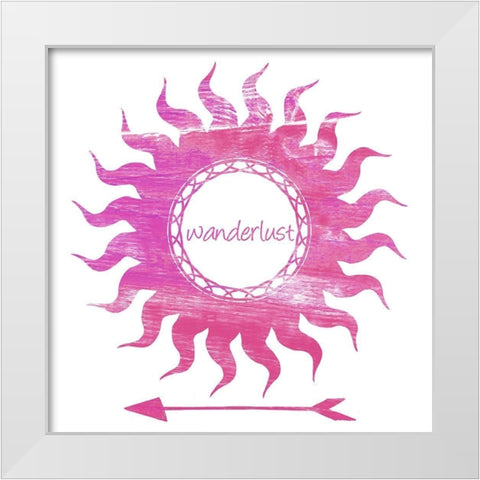 Follow The Sun 2 White Modern Wood Framed Art Print by Lewis, Sheldon