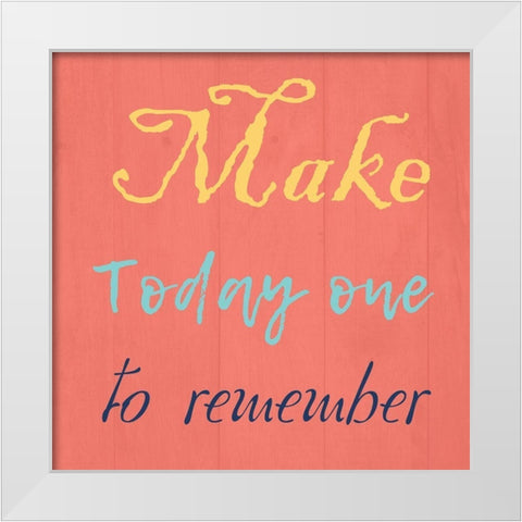 Remember White Modern Wood Framed Art Print by Lewis, Sheldon
