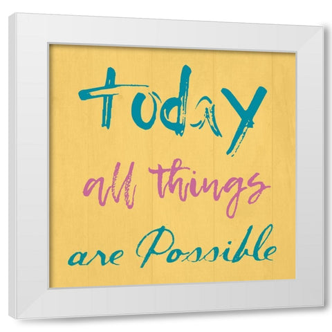 All Things White Modern Wood Framed Art Print by Lewis, Sheldon
