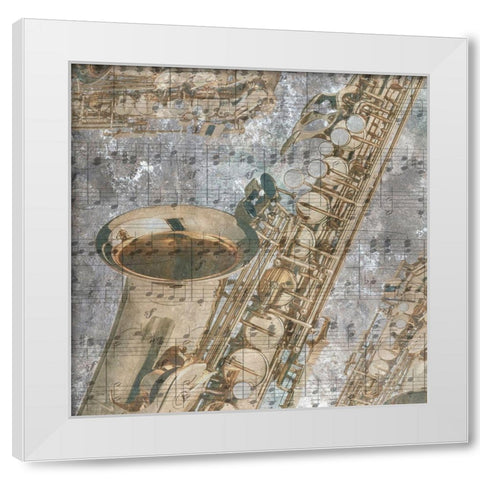 Tenor And Alto 2 White Modern Wood Framed Art Print by Lewis, Sheldon