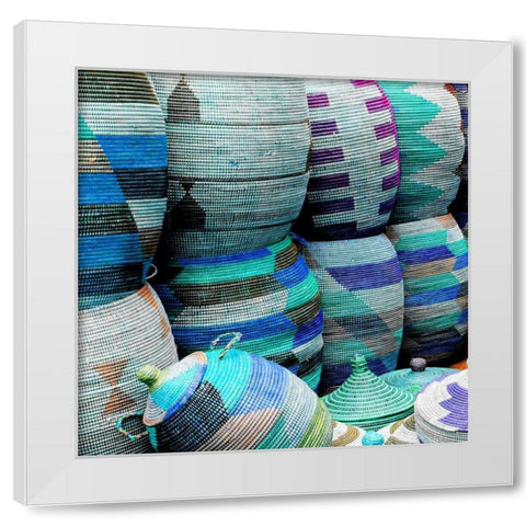 Woven Togehter 1 White Modern Wood Framed Art Print by Lewis, Sheldon
