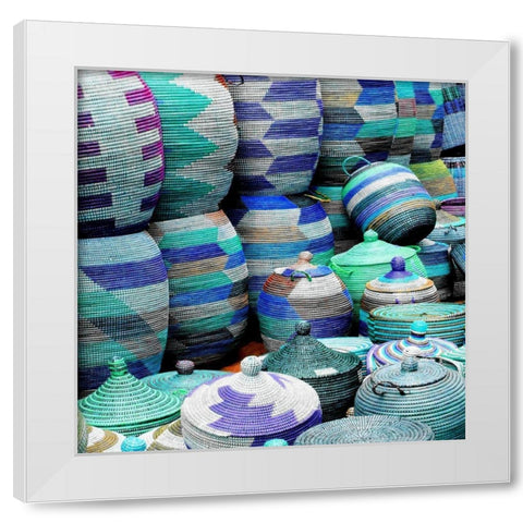 Woven Togehter 2 White Modern Wood Framed Art Print by Lewis, Sheldon