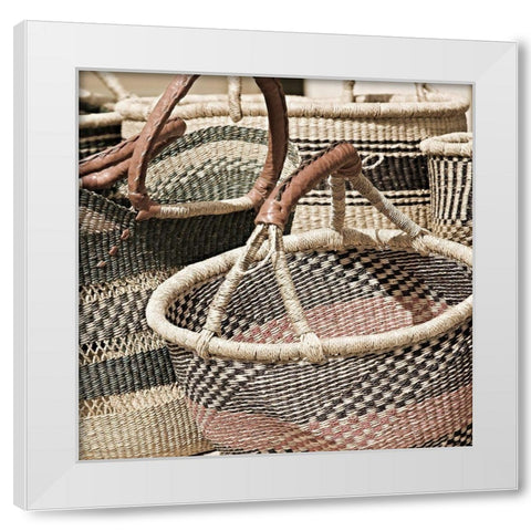 Crafty 1 White Modern Wood Framed Art Print by Lewis, Sheldon