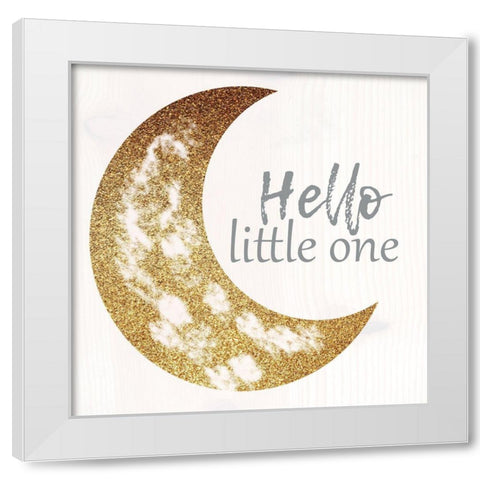 Little One White Modern Wood Framed Art Print by Lewis, Sheldon