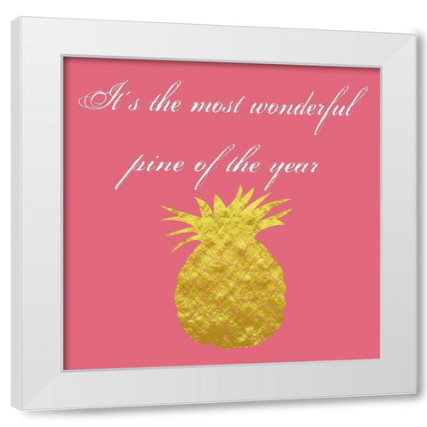 Wonderfil Pine White Modern Wood Framed Art Print by Lewis, Sheldon