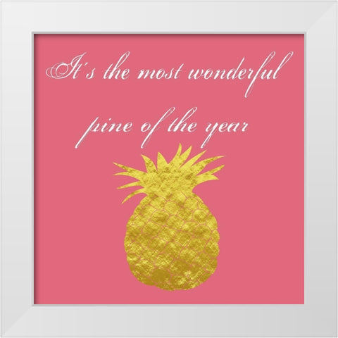 Wonderfil Pine White Modern Wood Framed Art Print by Lewis, Sheldon