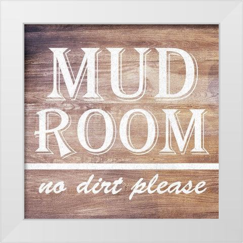 Mudroom White Modern Wood Framed Art Print by Lewis, Sheldon