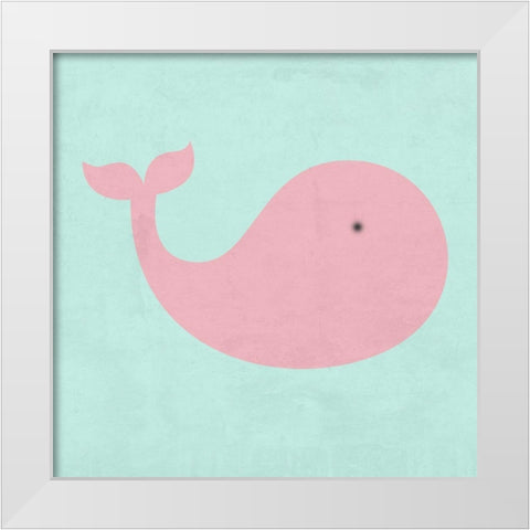 Whale Done White Modern Wood Framed Art Print by Lewis, Sheldon