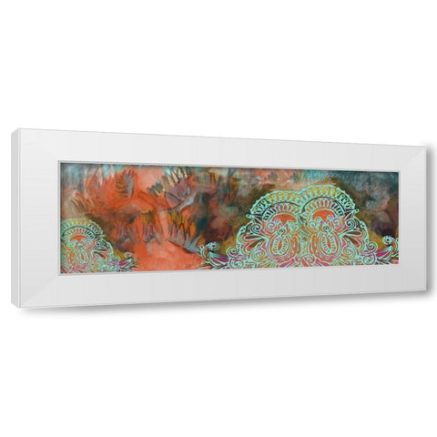 Paisley White Modern Wood Framed Art Print by Butcher, Sarah