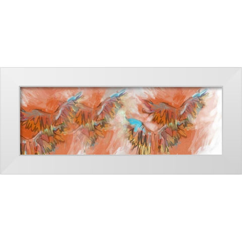 Wings Of Grace White Modern Wood Framed Art Print by Butcher, Sarah