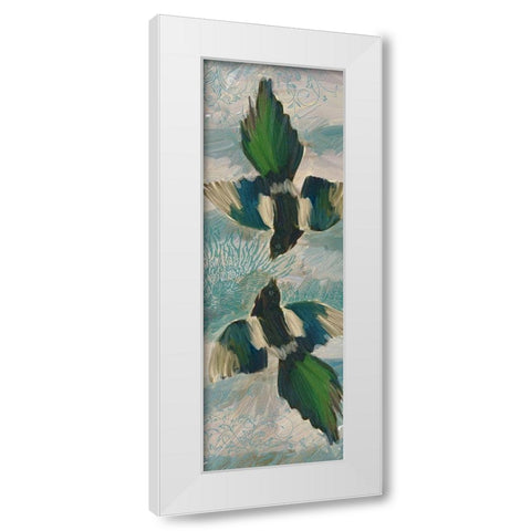 Sky Battle White Modern Wood Framed Art Print by Butcher, Sarah