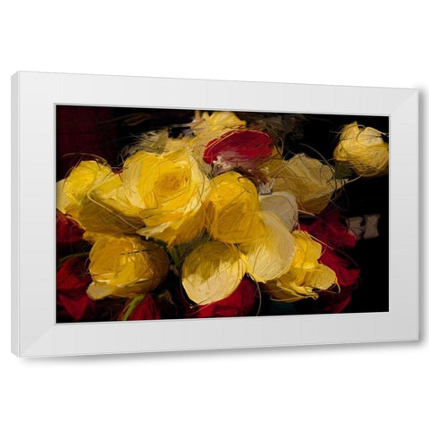 Roses 4 White Modern Wood Framed Art Print by Butcher, Sarah