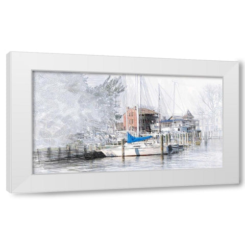 St Michaels White Modern Wood Framed Art Print by Butcher, Sarah