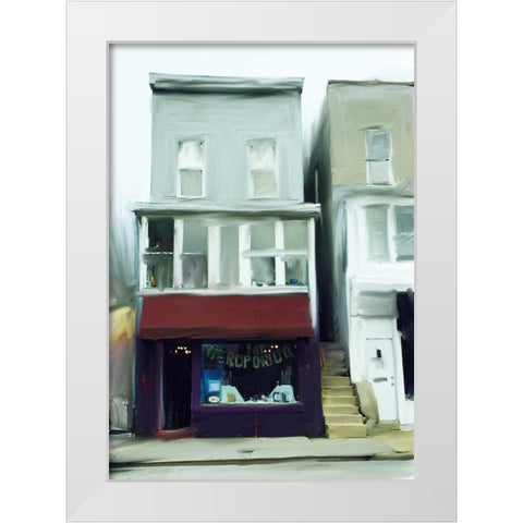 Nerdporium White Modern Wood Framed Art Print by Butcher, Sarah