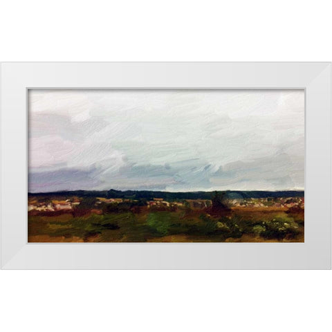 Normandy Land White Modern Wood Framed Art Print by Butcher, Sarah