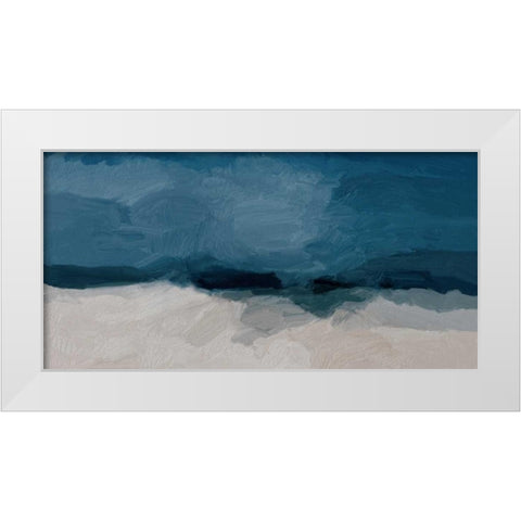 Beach White Modern Wood Framed Art Print by Butcher, Sarah