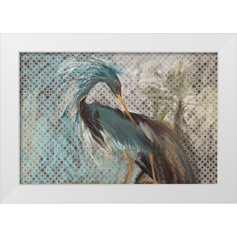 Wild Bird White Modern Wood Framed Art Print by Butcher, Sarah