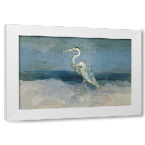 White Heron White Modern Wood Framed Art Print by Butcher, Sarah