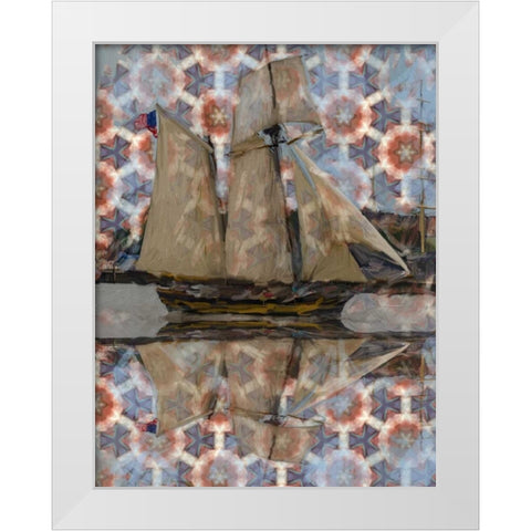 Big Sail 2 White Modern Wood Framed Art Print by Butcher, Sarah