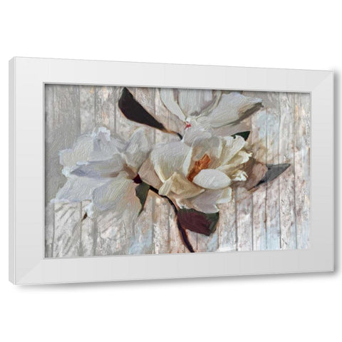 Magnolia1 White Modern Wood Framed Art Print by Butcher, Sarah