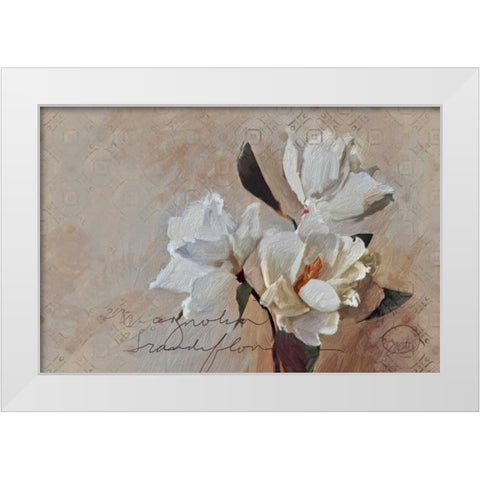 Magnolia Grandi Flora Lighter White Modern Wood Framed Art Print by Butcher, Sarah
