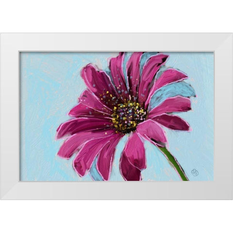 Daisy Crazy White Modern Wood Framed Art Print by Butcher, Sarah