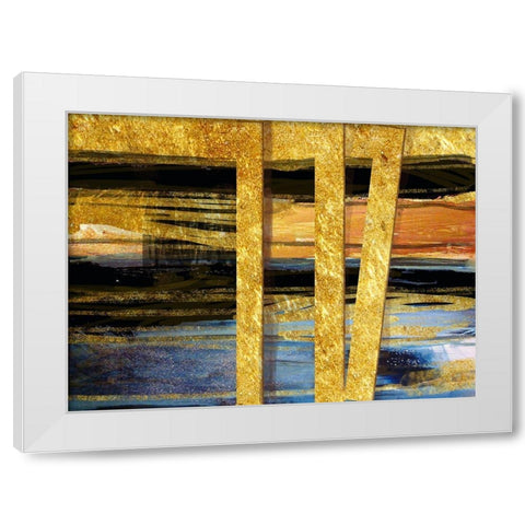 The Way White Modern Wood Framed Art Print by Nadine G.