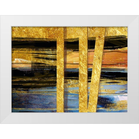 The Way White Modern Wood Framed Art Print by Nadine G.