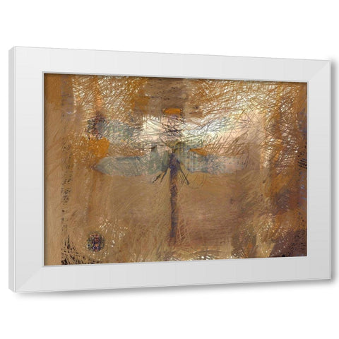 Golden Spirit White Modern Wood Framed Art Print by Butcher, Sarah