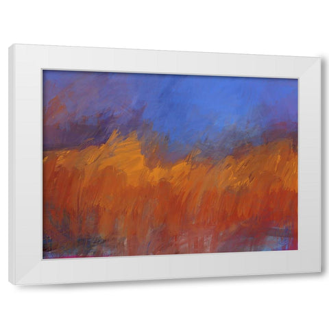 Burning Forest White Modern Wood Framed Art Print by Butcher, Sarah