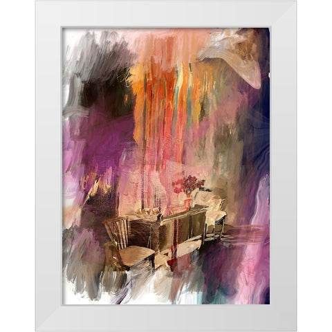 Sunday Brunch White Modern Wood Framed Art Print by Butcher, Sarah