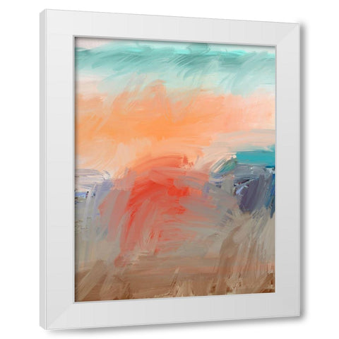 Village in the Distance White Modern Wood Framed Art Print by Butcher, Sarah