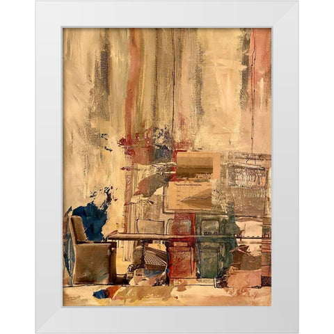 Industrial Debris White Modern Wood Framed Art Print by Butcher, Sarah