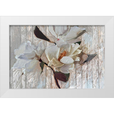 Suddenly Magnolia 1 White Modern Wood Framed Art Print by Butcher, Sarah