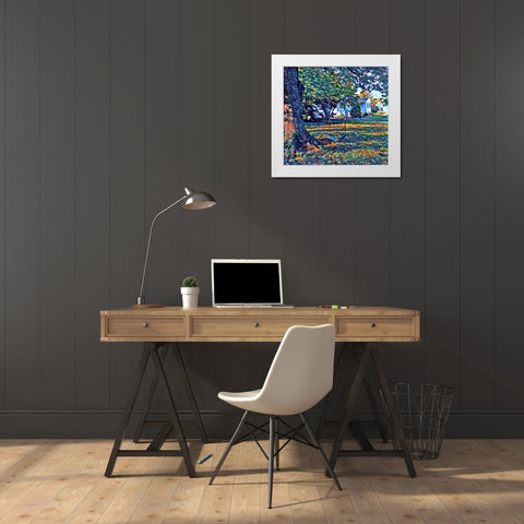 Swing Memories White Modern Wood Framed Art Print by Butcher, Sarah