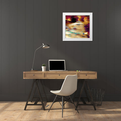 Shady View Walk White Modern Wood Framed Art Print by Butcher, Sarah