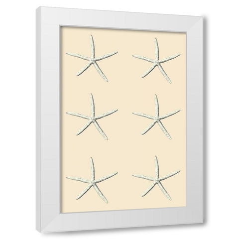 SeaStar 2 Multi Cream White Modern Wood Framed Art Print by Carlson, Tina