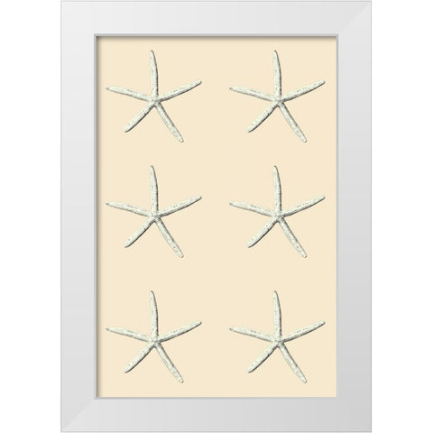 SeaStar 2 Multi Cream White Modern Wood Framed Art Print by Carlson, Tina
