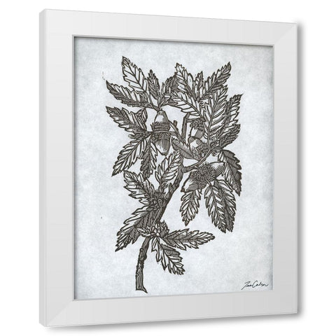 Oak Tree 1 White Modern Wood Framed Art Print by Carlson, Tina