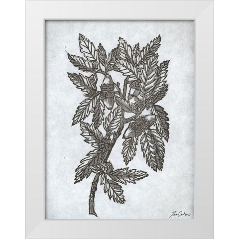 Oak Tree 1 White Modern Wood Framed Art Print by Carlson, Tina