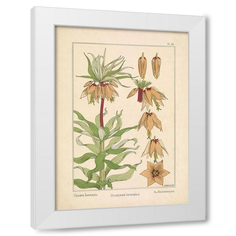 Crown Imperial White Modern Wood Framed Art Print by Carlson, Tina