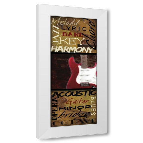 JAM SESSION 2 White Modern Wood Framed Art Print by Greene, Taylor