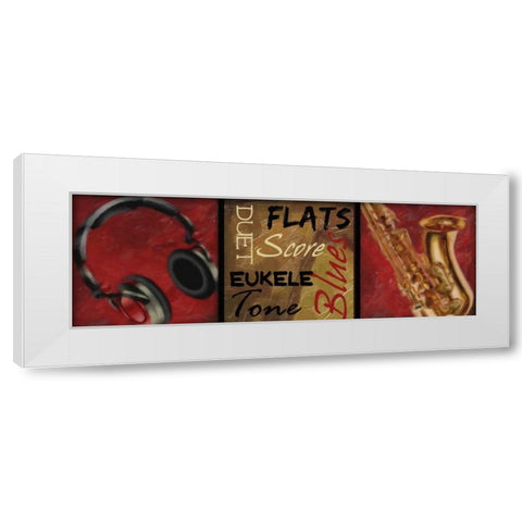 DUET PANEL White Modern Wood Framed Art Print by Greene, Taylor