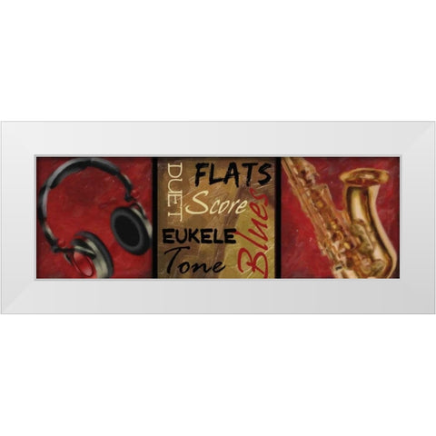 DUET PANEL White Modern Wood Framed Art Print by Greene, Taylor