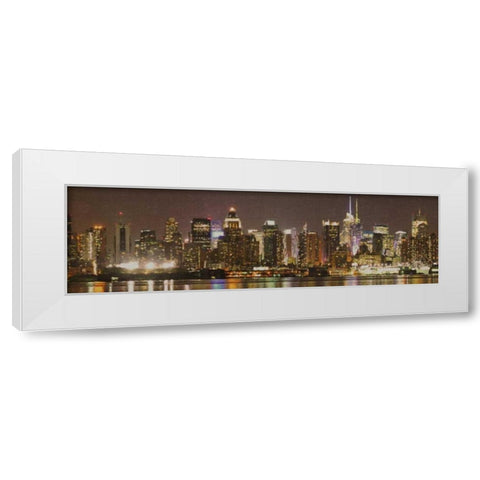 Sepia Skyline White Modern Wood Framed Art Print by Greene, Taylor
